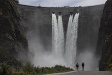 Load image into Gallery viewer, MORROW POINT DAM: The 468-foot-tall Morrow Point Dam spills water into the Gunnison River, the fifth largest tributary to the Colorado River. 