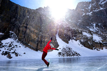 Load image into Gallery viewer, Laura Kottlowski skates inside Rocky Mountain National Park last weekend. (Hugh Carey, The Colorado Sun)