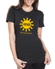 Load image into Gallery viewer, Colorado Sun T-shirt for Women (vintage black)